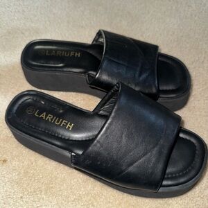 Women's Black Slide Sandals